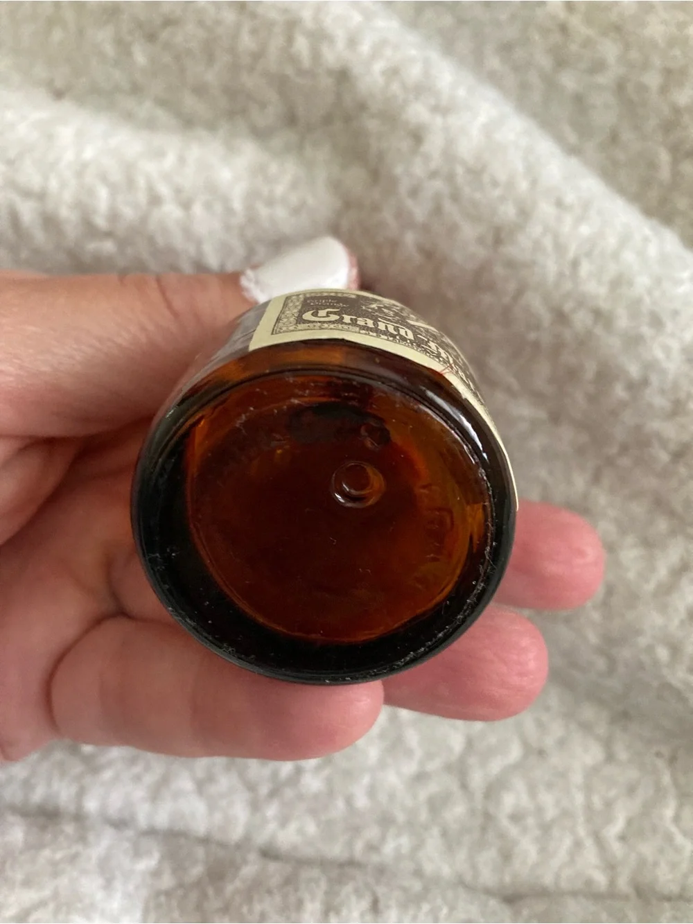 Grand Marnier Miniature Bottle - Amber with Red Ribbon